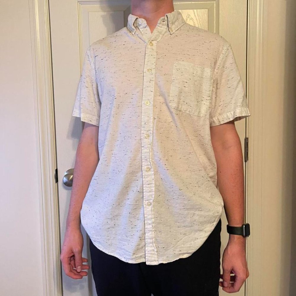 Sonoma peppered short-sleeve button-down